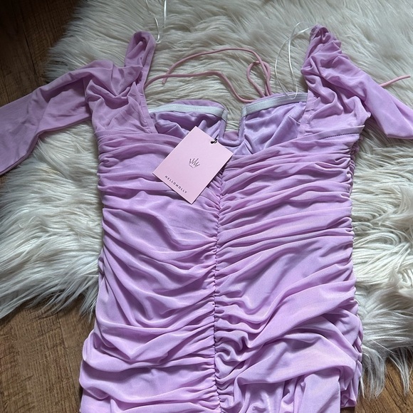HELLO MOLLY That Girl Goals Dress In Lilac